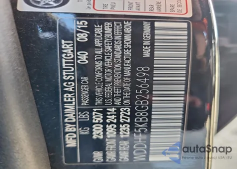 2016 Mercedes-Benz E 350 из США, поврежденный, VIN WDDHF5KB8GB256498